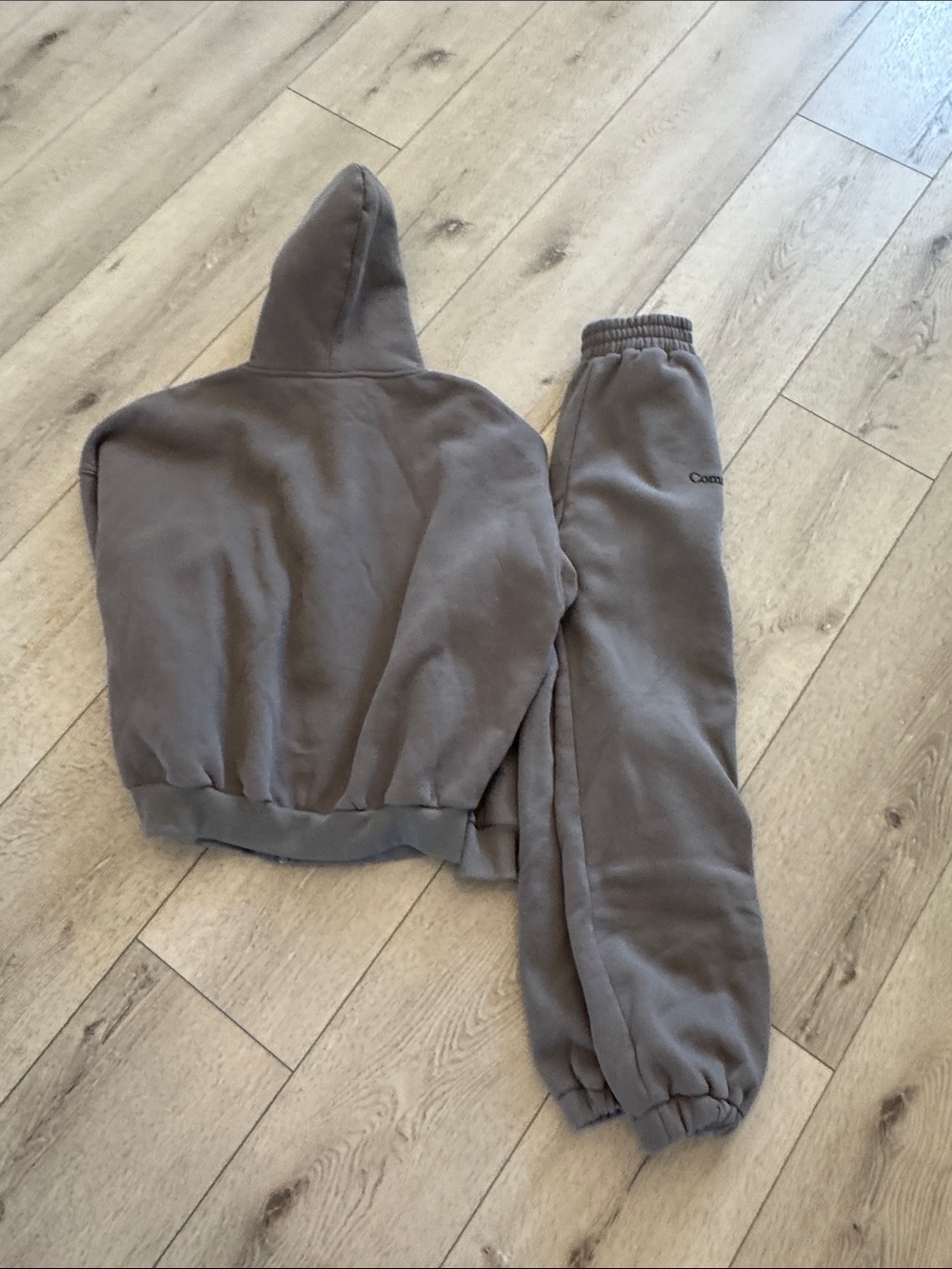 Comfrt adult cloud zip Hoodie & Sweatpants Set - grey - Picture 5 of 5
